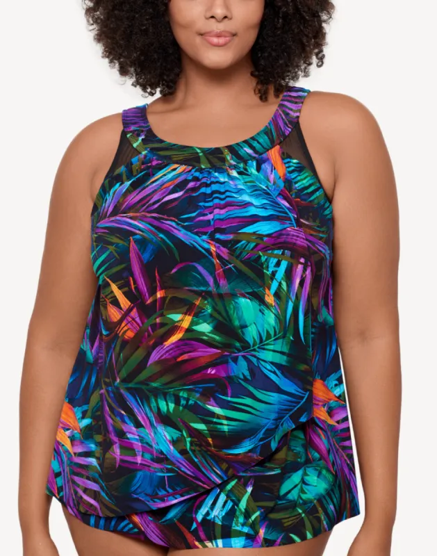 Palma Paradiso Plus Size Ursula Tankini Top sold by swimco