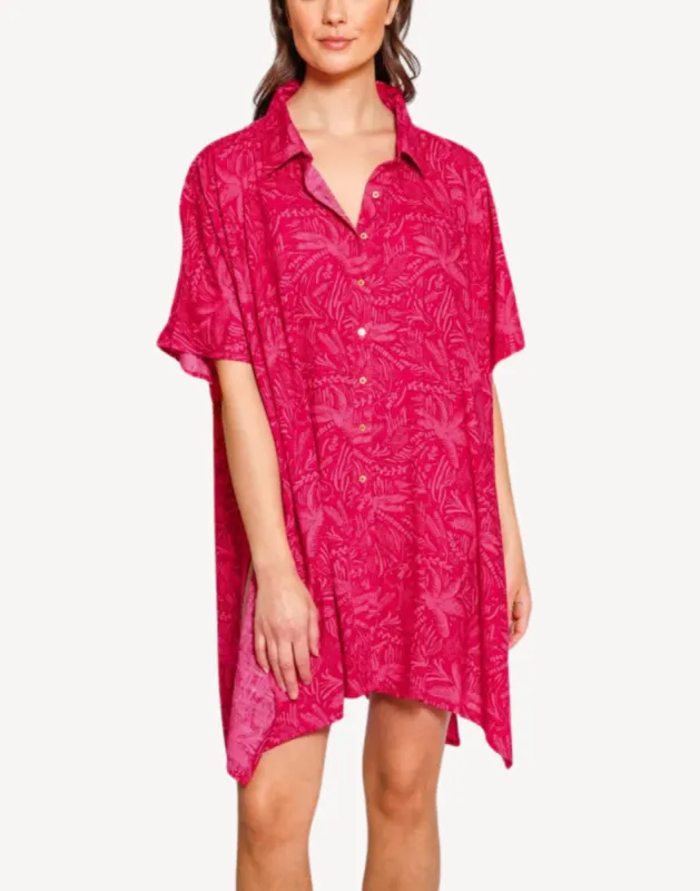 Las Palmas Big Shirt Cover Up sold by swimco