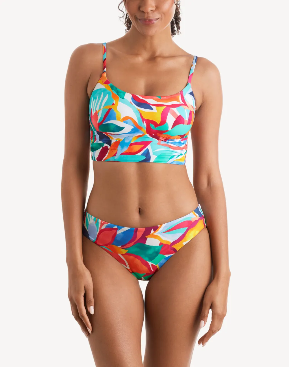 Radiant Floral Logan Mid Bikini Bottom sold by swimco product image thumbnail 3