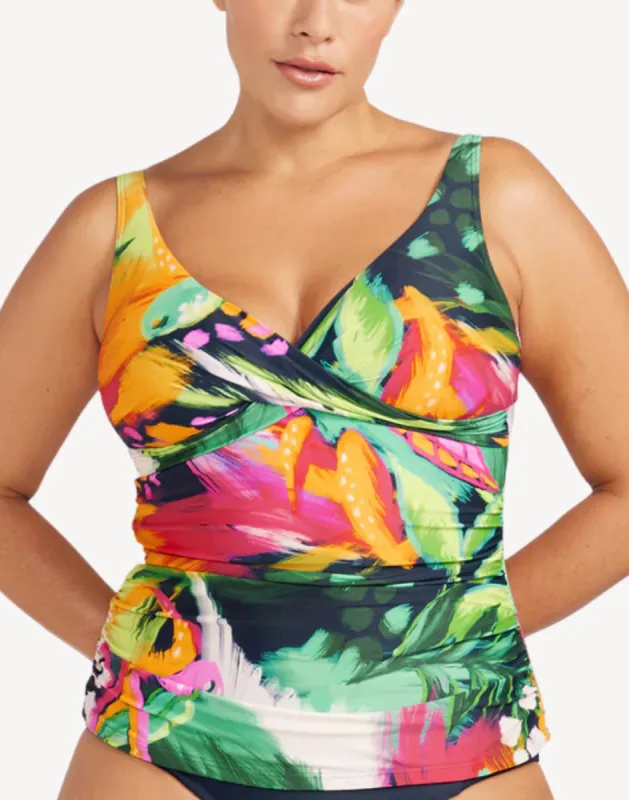 Chelona Delacroix Plus Size Tankini Top sold by swimco