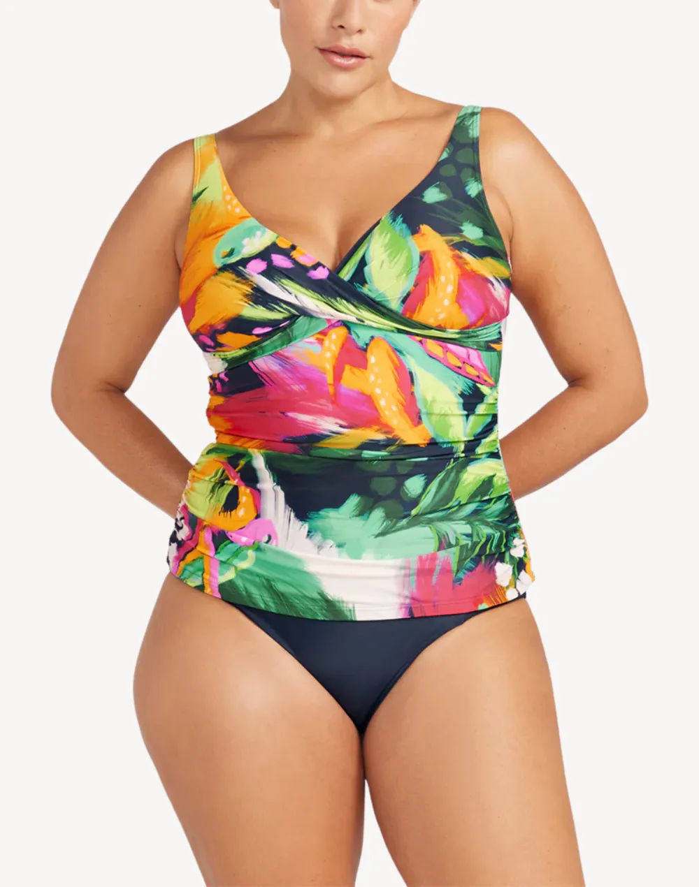 Chelona Delacroix Plus Size Tankini Top sold by swimco product image thumbnail 3