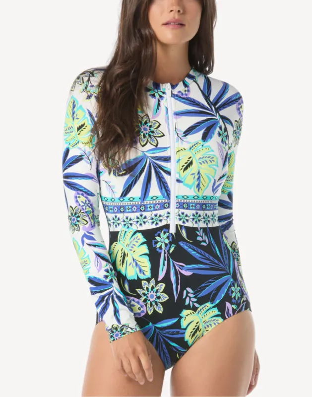 Aruba Bloom Sculpt UPF 50 Paddle Suit sold by swimco