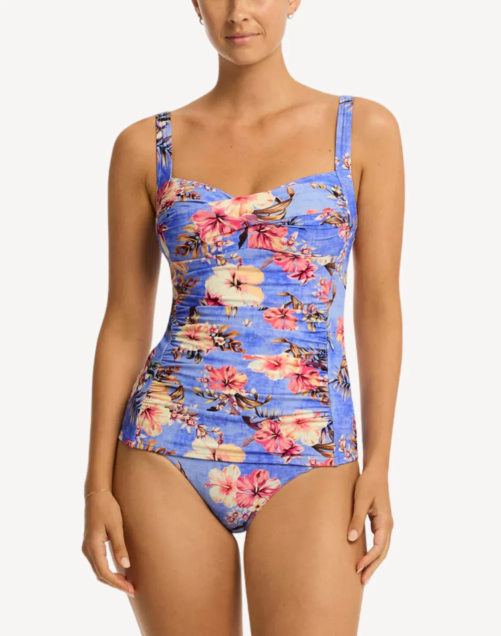 Blue Hawaii Twist Front Tankini Top sold by swimco product image thumbnail 3