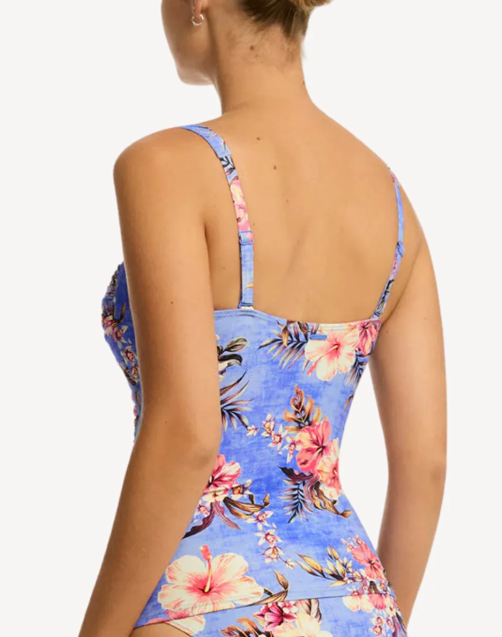 Blue Hawaii Twist Front Tankini Top sold by swimco product image thumbnail 2