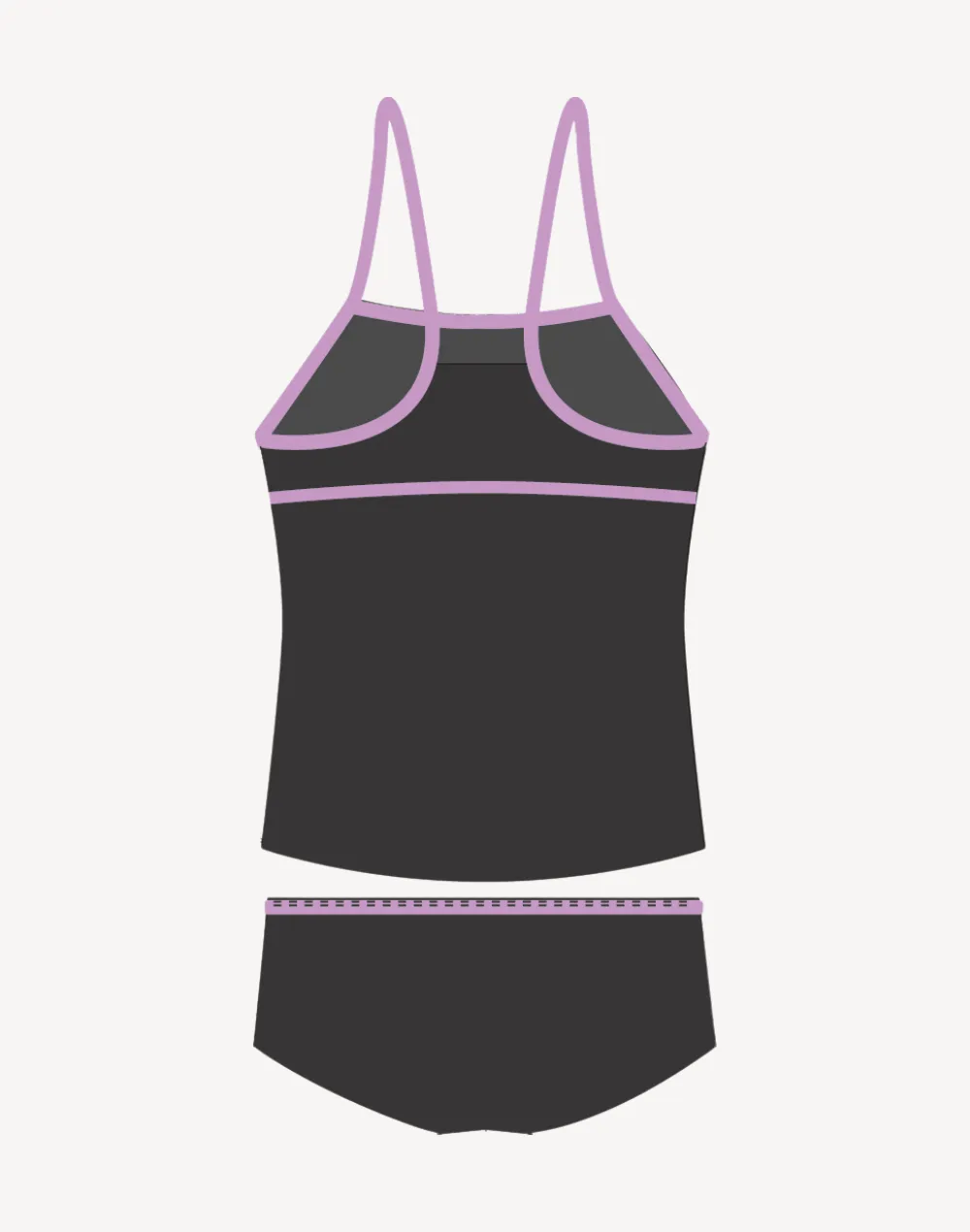 Girls Polyester Tankini Set sold by swimco product image thumbnail 2