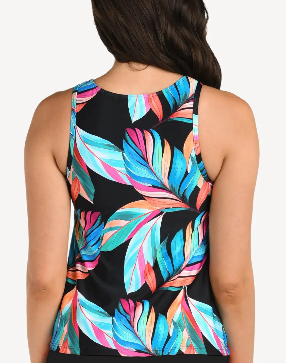 Moonlit Leaf High Neck Tankini Top sold by swimco product image thumbnail 2