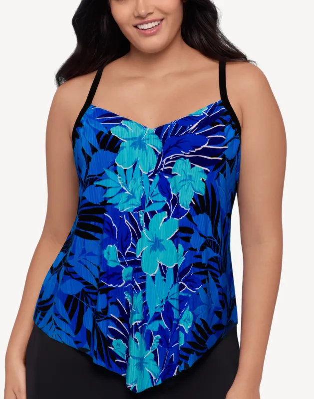 Tropic Zone Hank Tankini Top sold by swimco