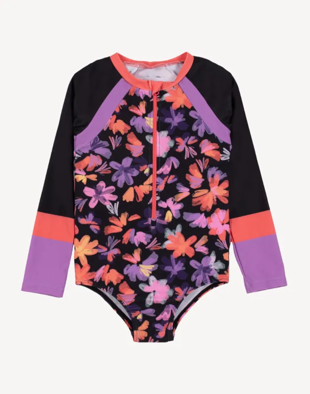 Girls Pansy UPF 50 Paddle Suit sold by swimco