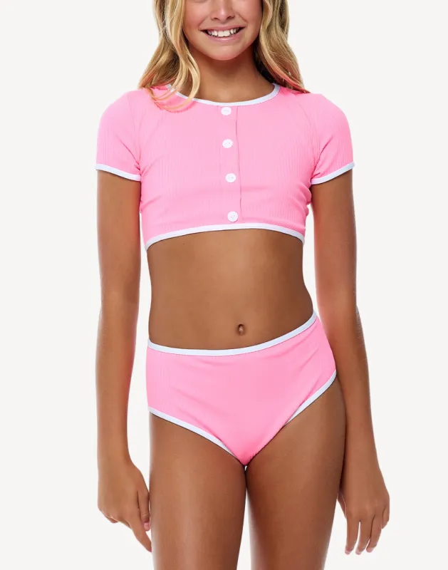 Girls Coco Cardigan Bikini Set sold by swimco