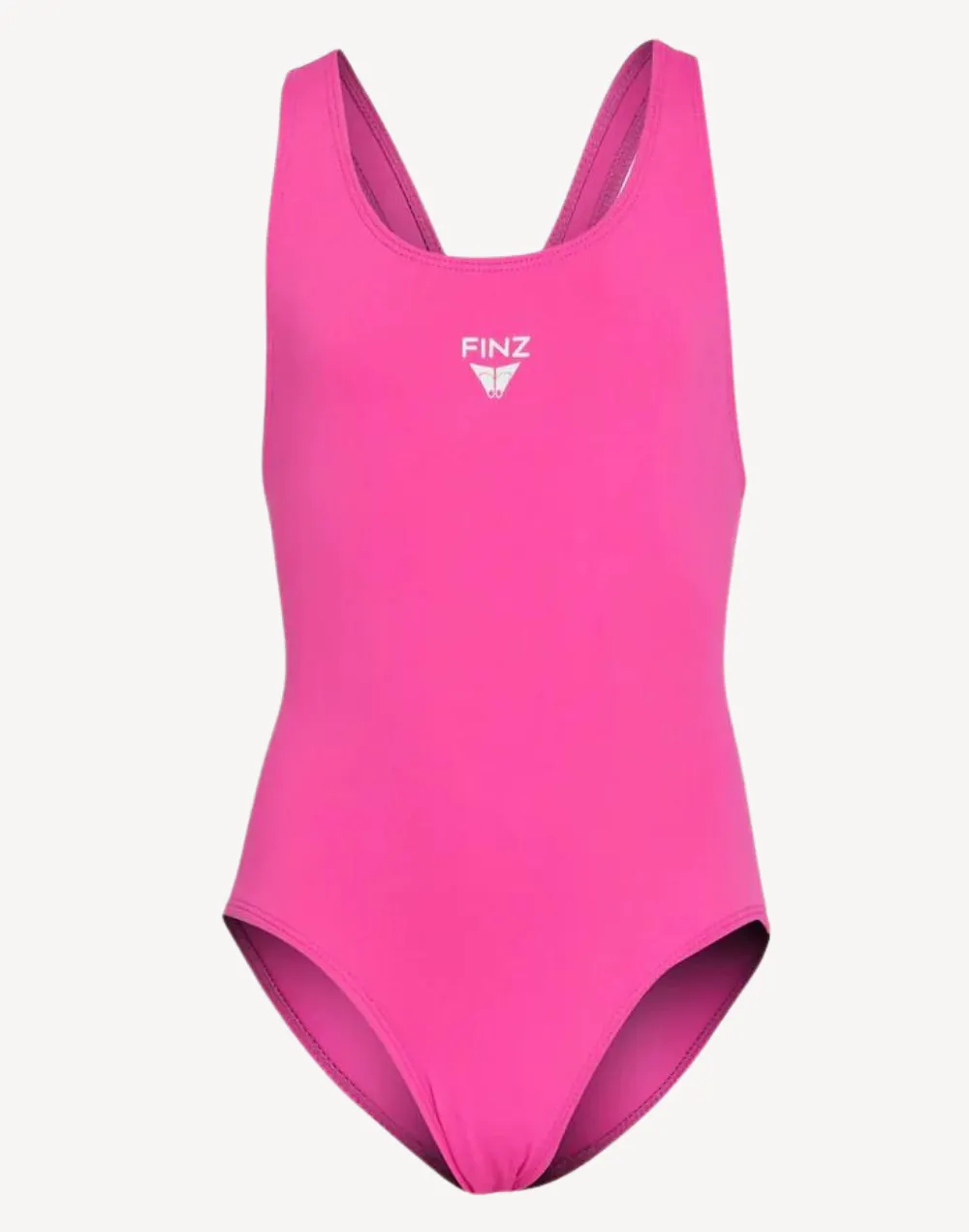 Girls Finz Solid Vaporback Polyester One Piece sold by swimco