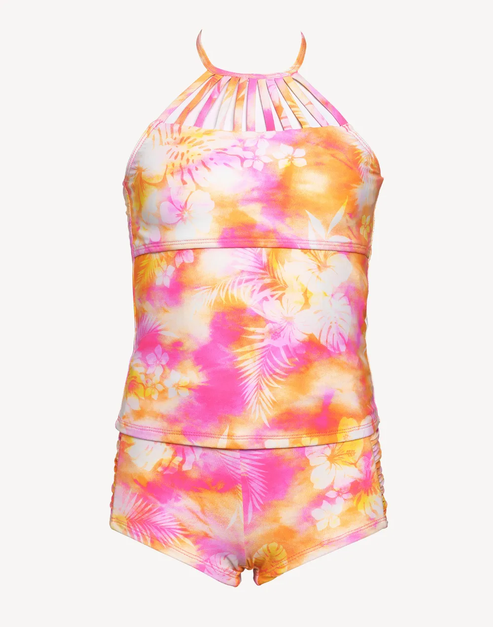 Girls High Neck Tankini Set sold by swimco