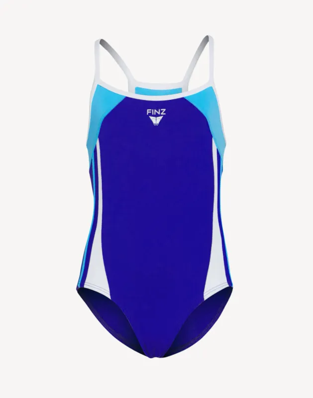 Girls Sportback Polyester One Piece sold by swimco