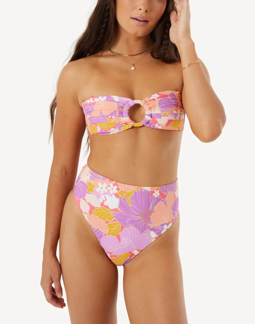 Bell Bottom Blooms Ring Bandeau Bikini Top sold by swimco product image thumbnail 3