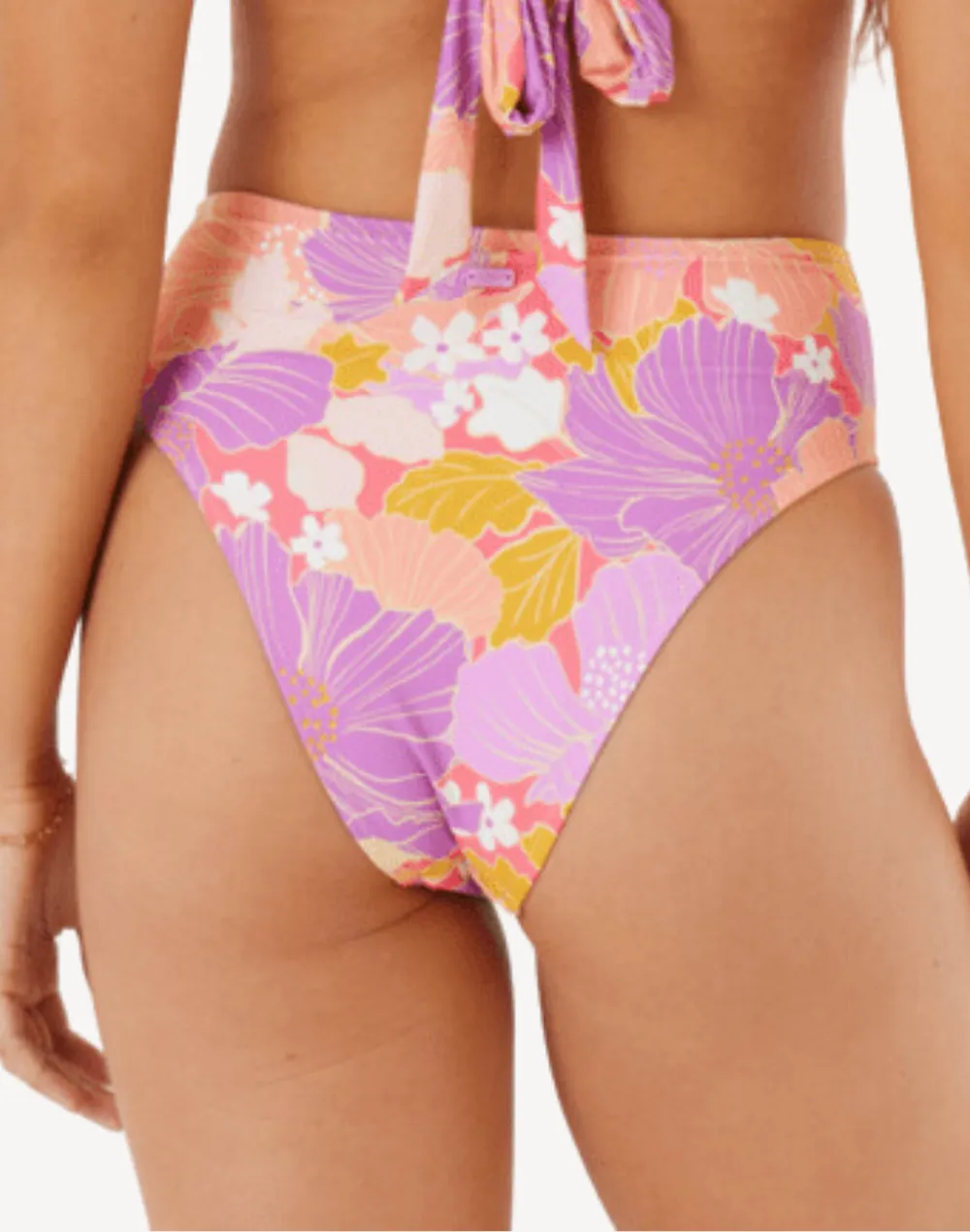 Bell Bottom Blooms High Waist High Leg Bikini Bottom sold by swimco product image thumbnail 2