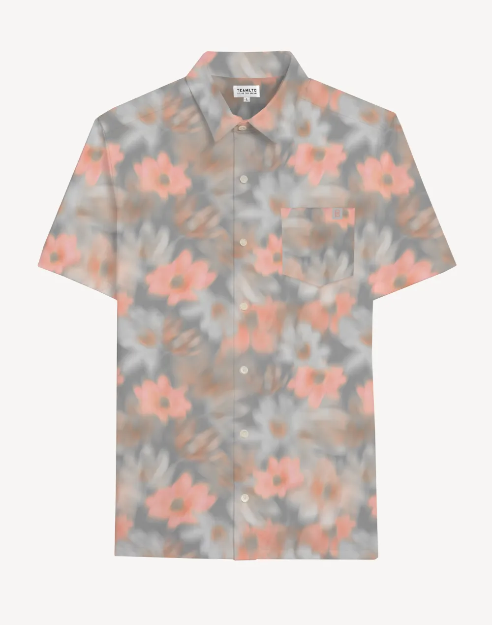 Blurred Floral Classic Button Up Shirt sold by swimco
