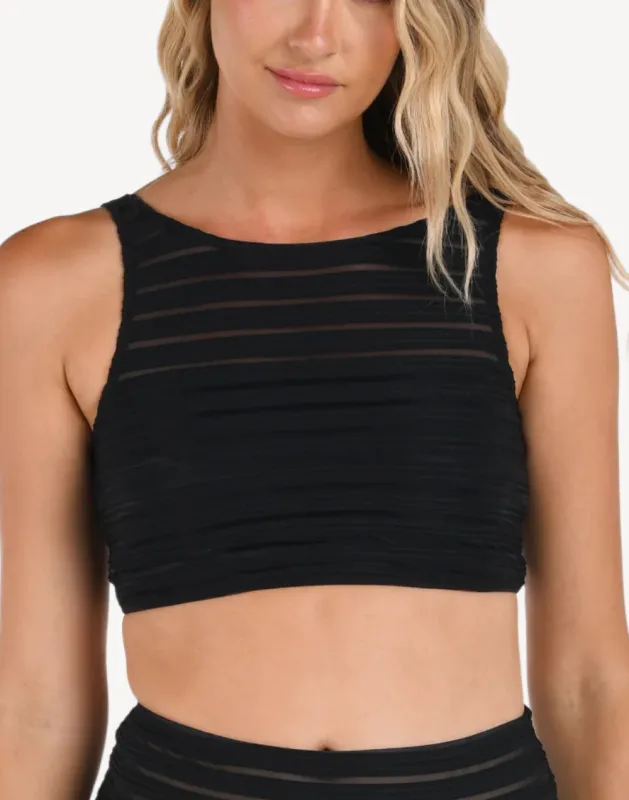 Fluid Lines High Neck Bikini Top made by La Blanca