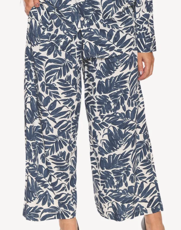 Tropic Leaves Beach Cover Up Pants sold by swimco
