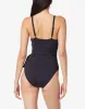 Don't Mesh With Me High Neck Side Tie One Piece sold by swimco
