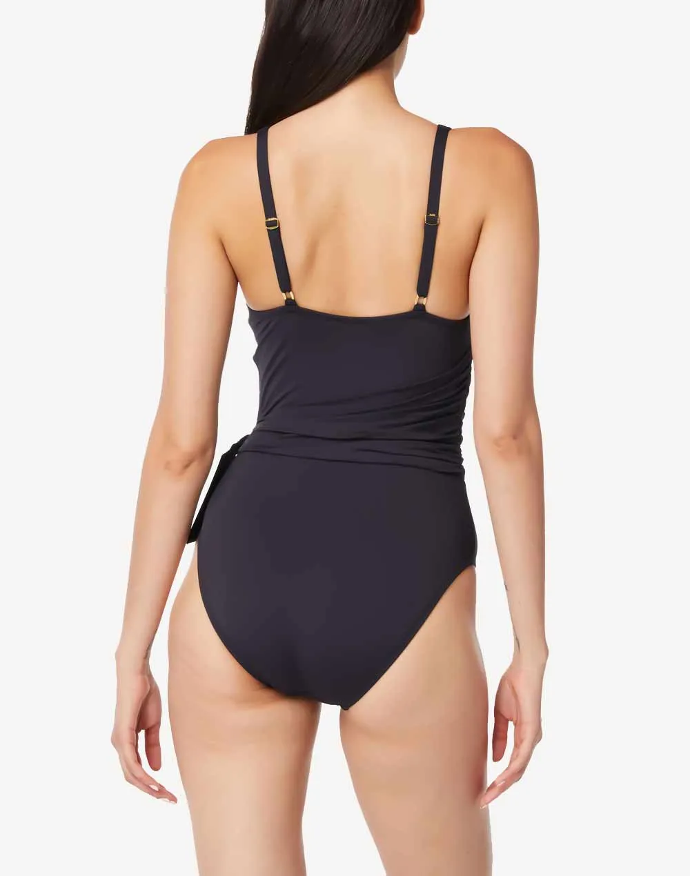 Don't Mesh With Me High Neck Side Tie One Piece sold by swimco product image thumbnail 2