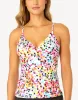 Abstract Dot Drape D/DD Tankini Top sold by swimco
