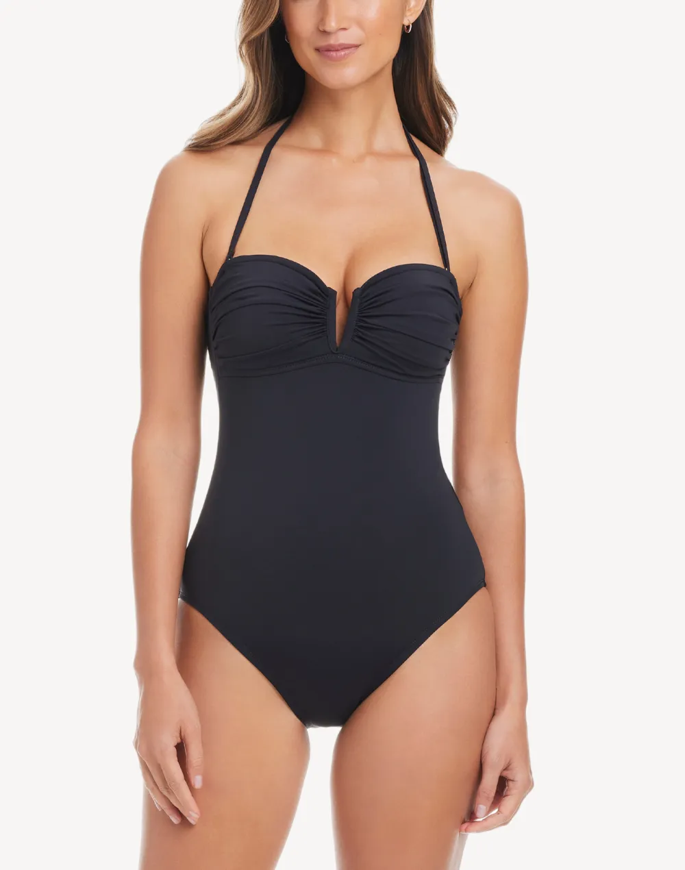 La Cote D'Azur Macrame Bandeau One Piece Swimsuit sold by swimco