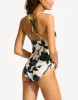Rococo Deep V Neck One Piece Swimsuit sold by swimco