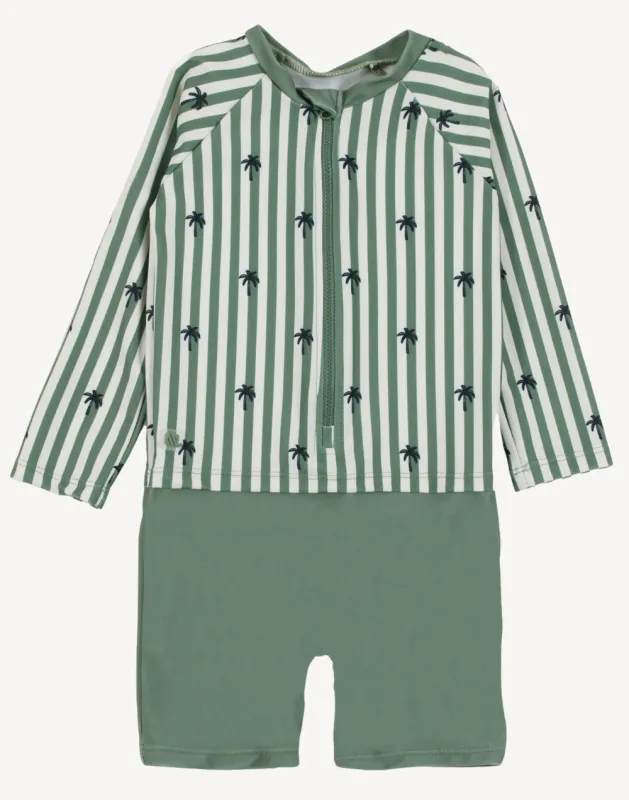 Infant Boys Stripe UPF 50 Rashguard Swimsuit sold by swimco