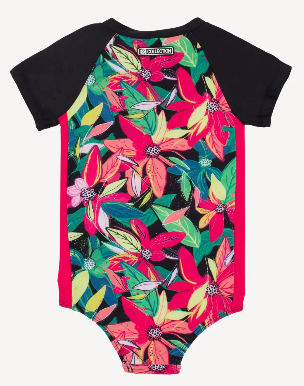 Girls Tropical Jungle UPF 50 Short Sleeve Paddle Suit sold by swimco product image thumbnail 2