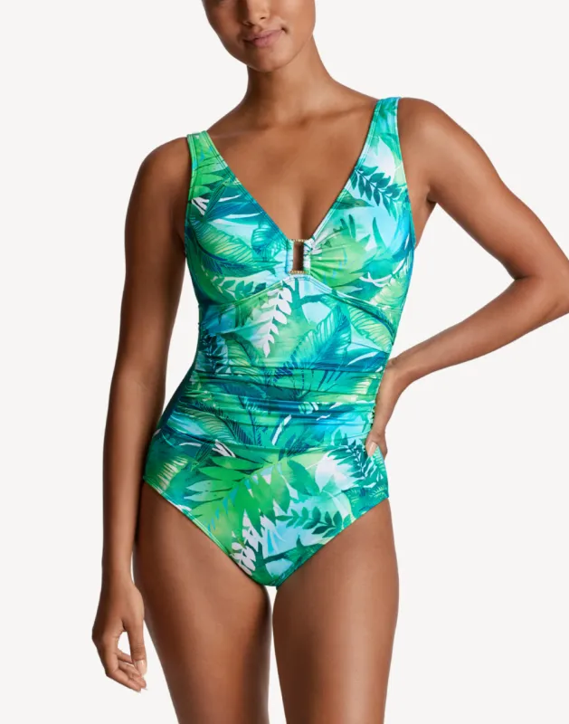 Cartago Palms Ring Underwire One Piece Swimsuit sold by swimco