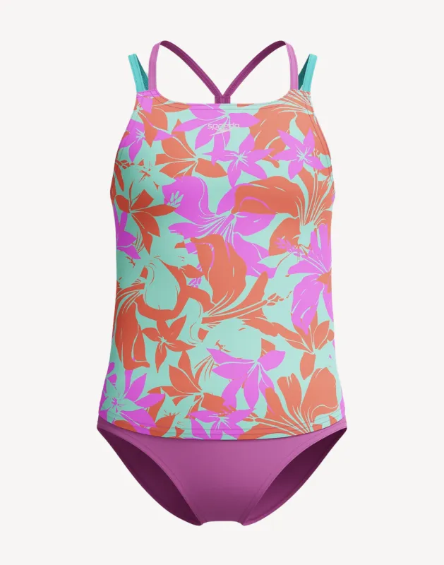 Girls Print Tankini Set sold by swimco