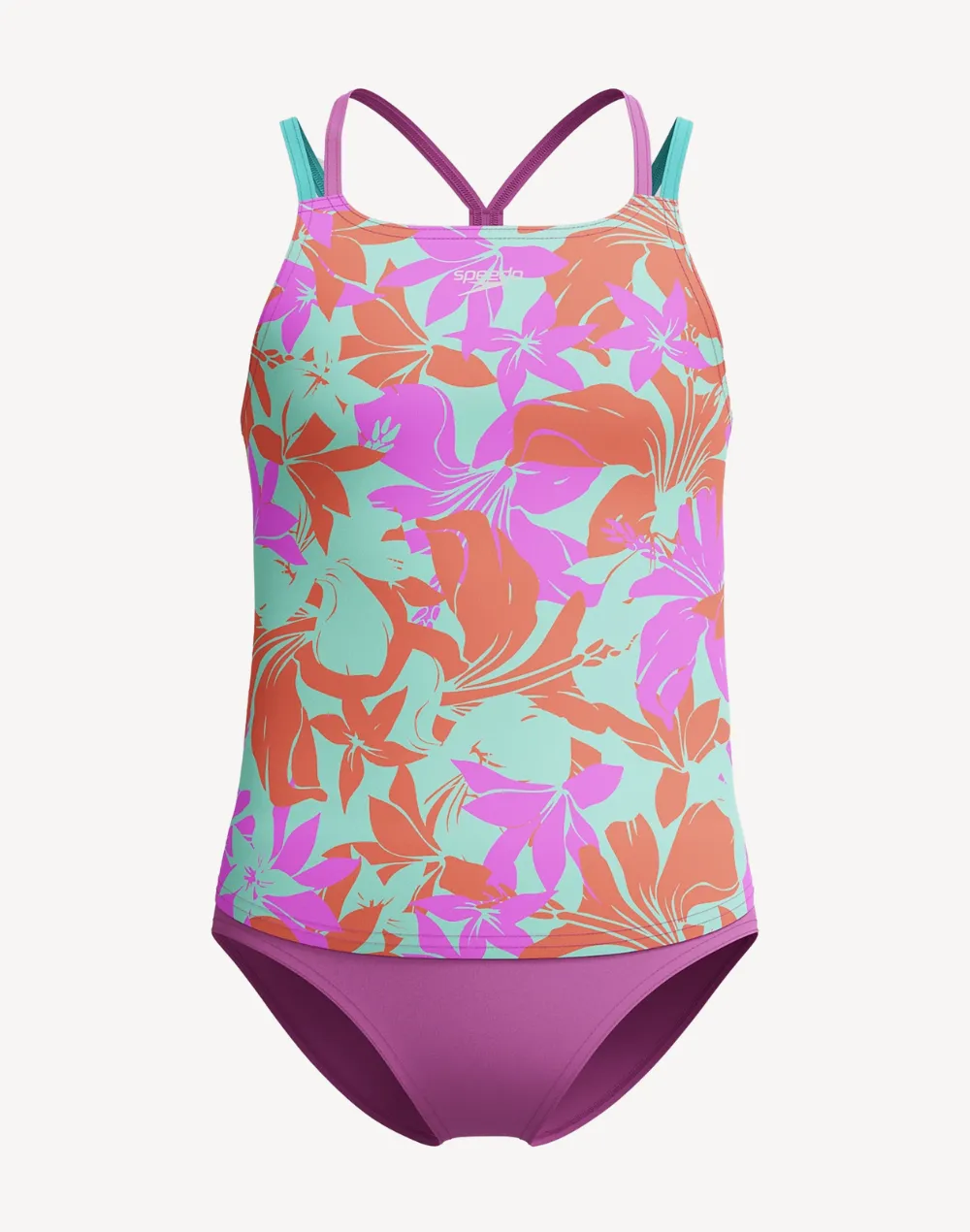 Girls Print Tankini Set sold by swimco