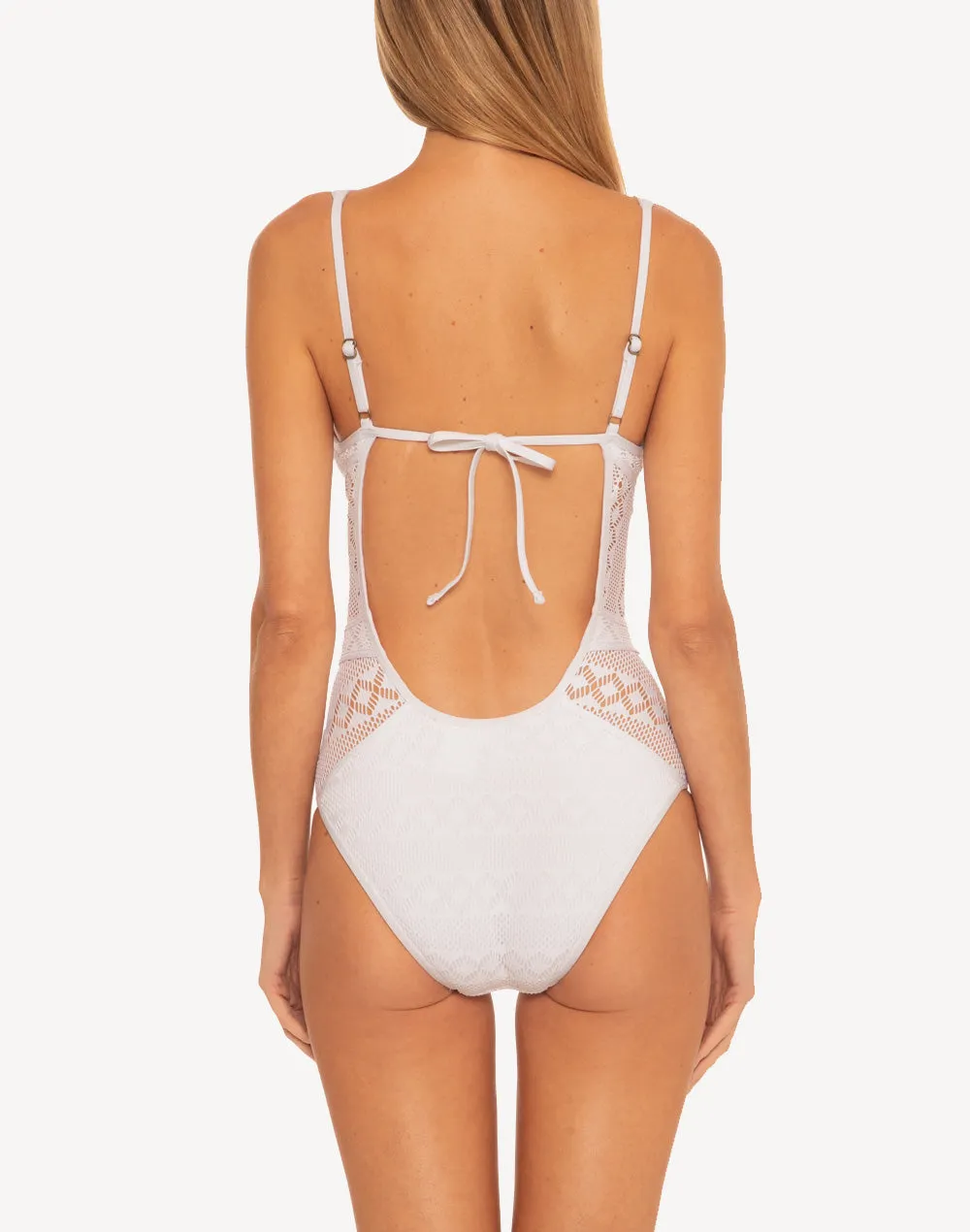 Colour Play Crochet Plunge One Piece Swimsuit sold by swimco product image thumbnail 2