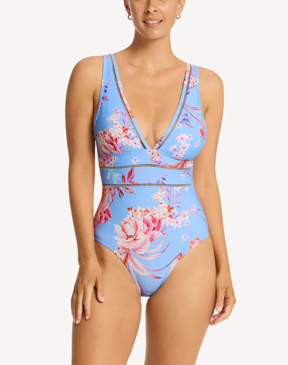 Indochine Spliced One Piece Swimsuit sold by swimco