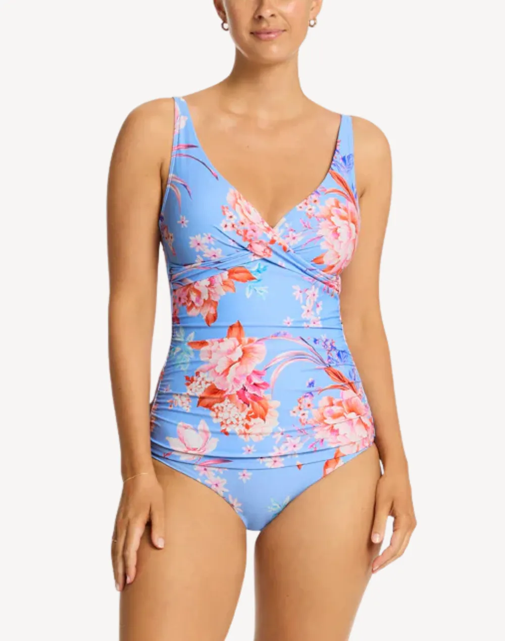 Indochine Cross Front Multifit Tankini Top sold by swimco product image thumbnail 4