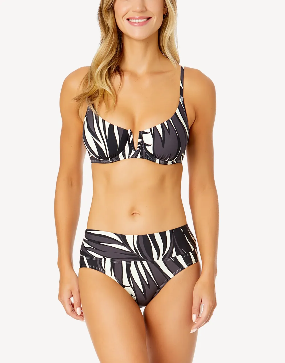Palm Chic Soft Band Mid Rise Bikini Bottom sold by swimco product image thumbnail 3