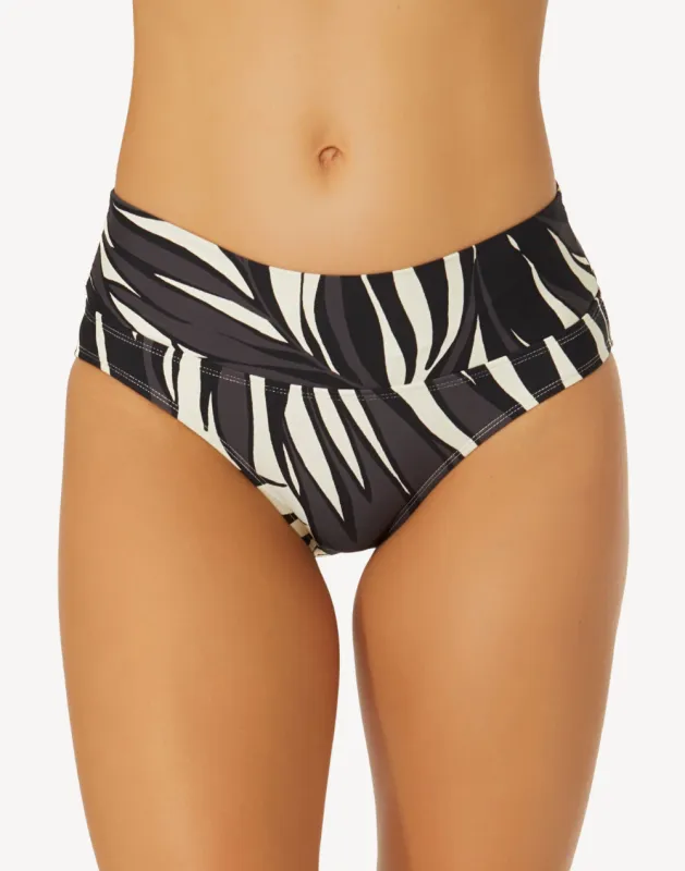 Palm Chic Soft Band Mid Rise Bikini Bottom sold by swimco