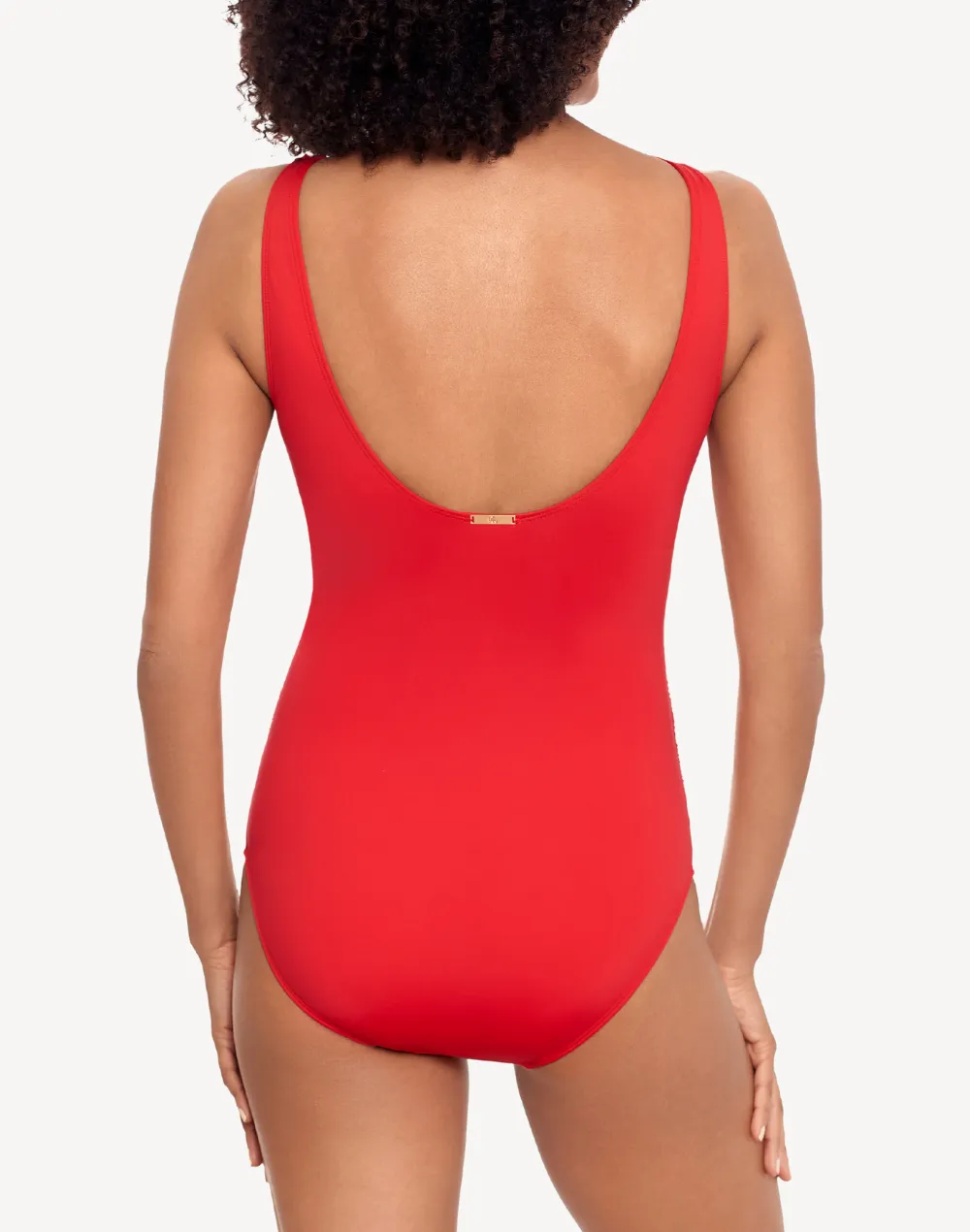 Beach Club Solids Ruffle Underwire One Piece Swimsuit sold by swimco product image thumbnail 2