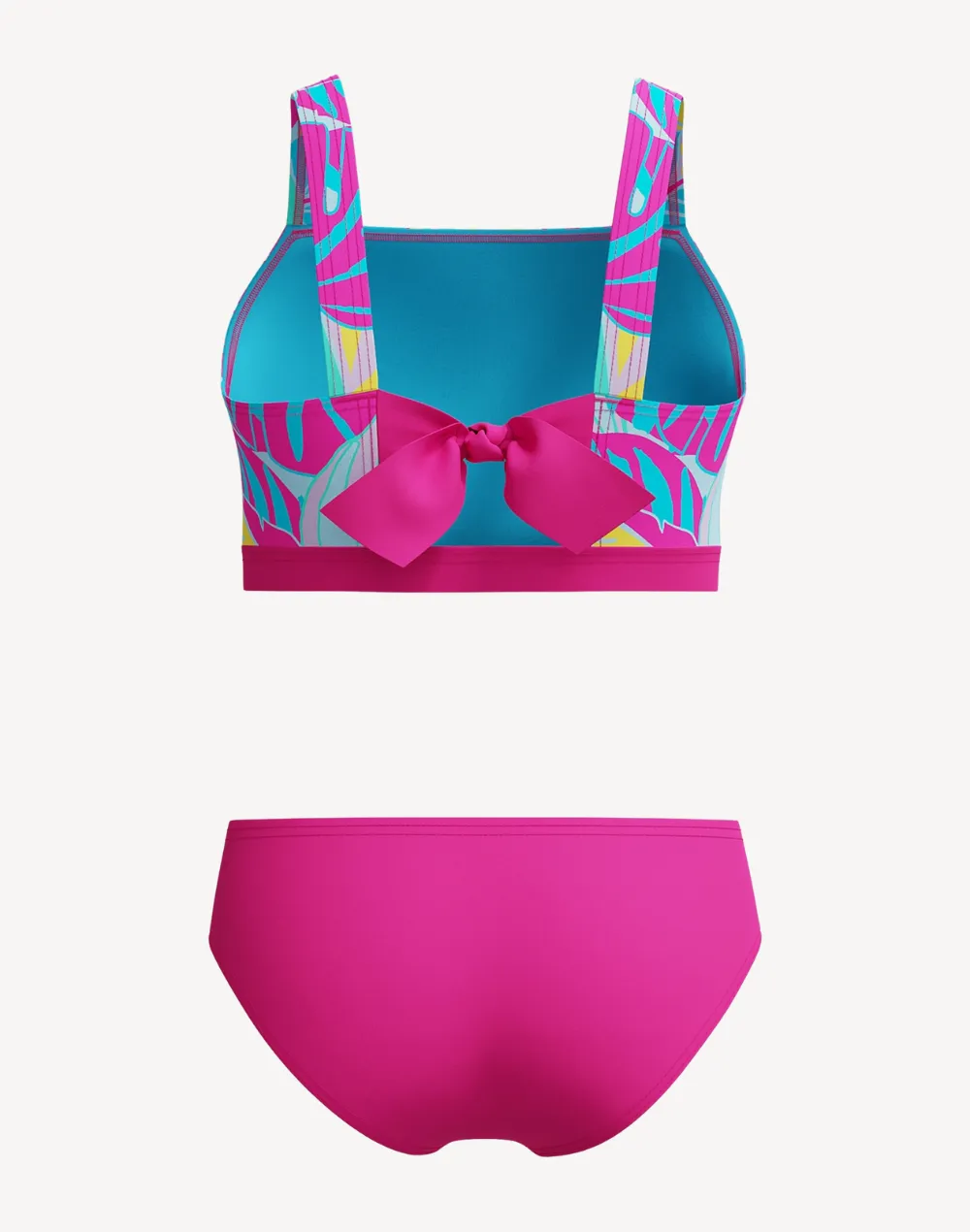 Girls Paradise Palm Tie Back Bikini Set sold by swimco product image thumbnail 2