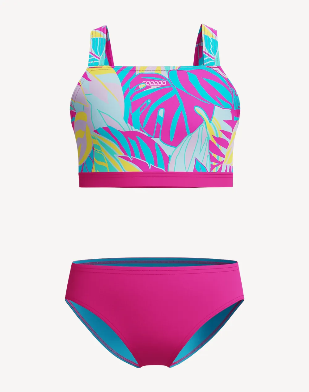 Girls Paradise Palm Tie Back Bikini Set sold by swimco