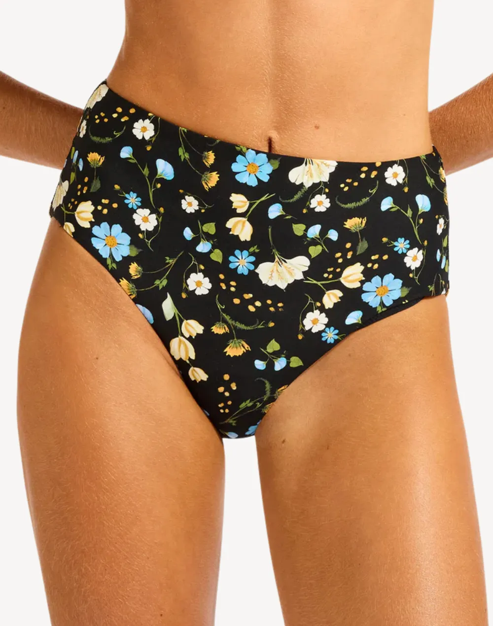 Modern Romance High Waist Bikini Bottom sold by swimco