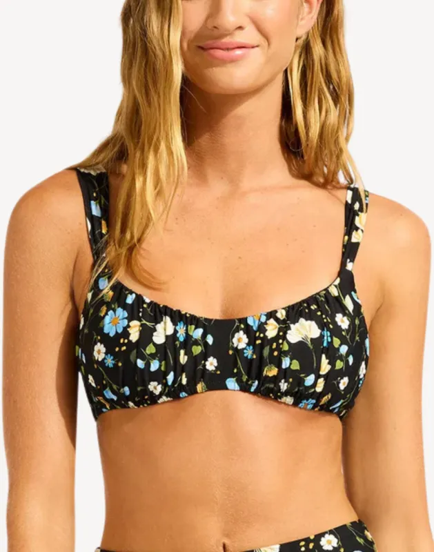 Modern Romance Ruched Bralette Bikini Top sold by swimco