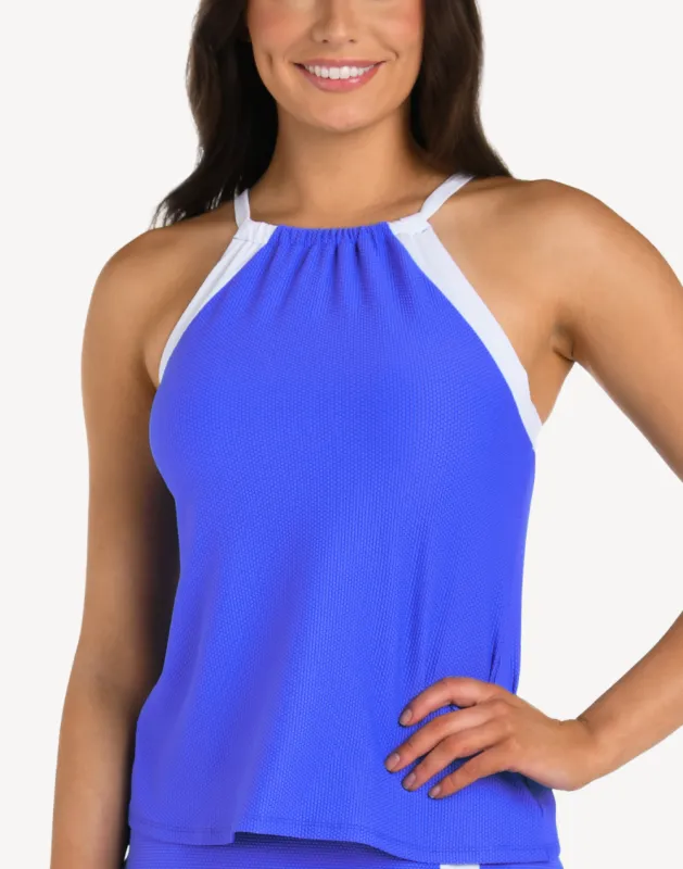 Santorini High Neck Tankini Top sold by swimco