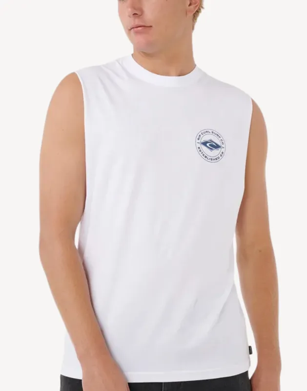 Staple Muscle Tank sold by swimco