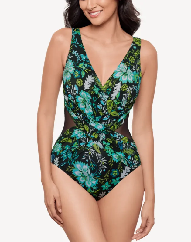 Florica Crossover One Piece Swimsuit sold by swimco