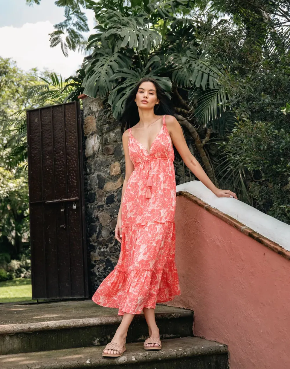 Bloom Tiered Midi Dress sold by swimco product image thumbnail 3