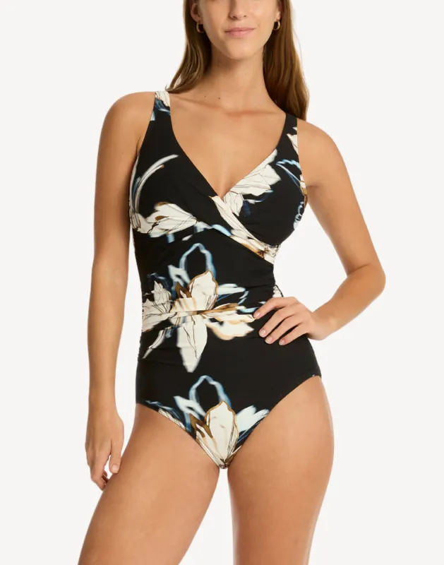 La Luna Cross Front Multifit One Piece Swimsuit sold by swimco