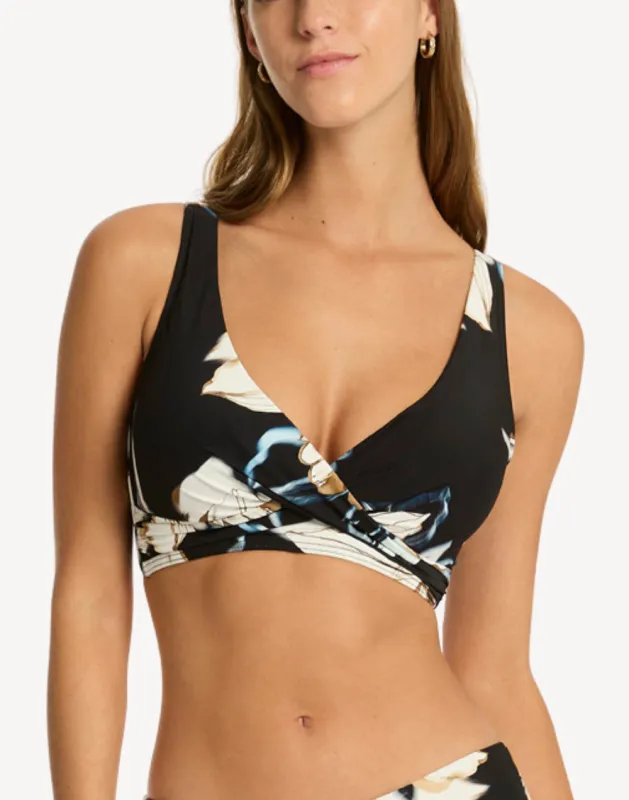 La Luna Cross Front Multifit Bikini Top sold by swimco