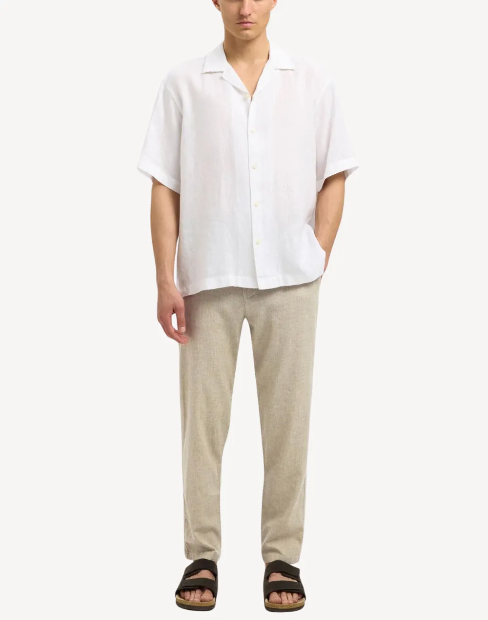 Brody Tapered Linen Blend Trousers sold by swimco product image thumbnail 3