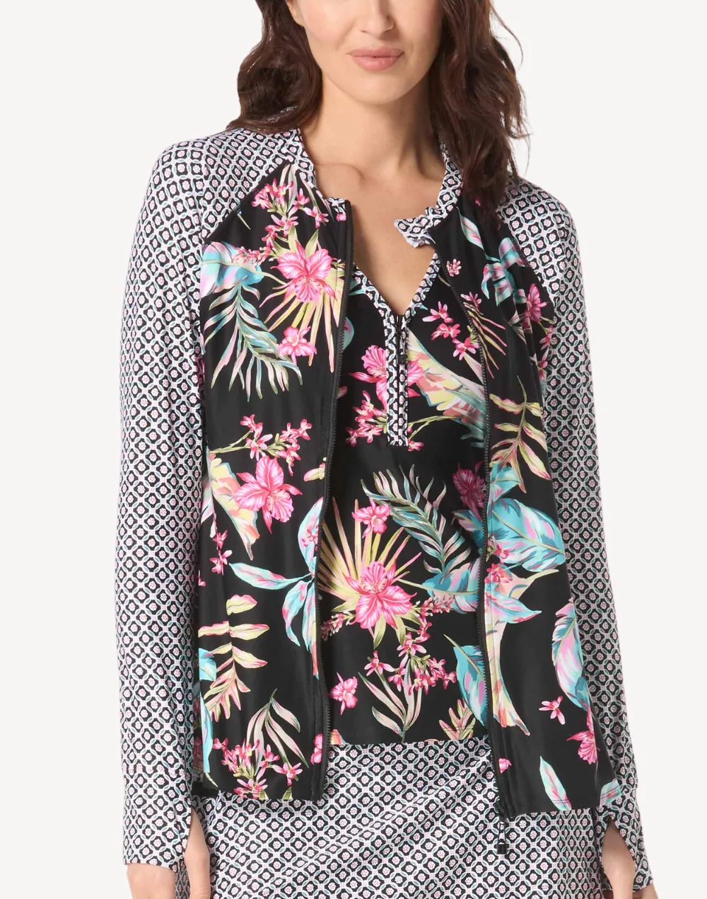 Endless Summer Mary Zip Front UPF 50 Rashguard sold by swimco product image thumbnail 3