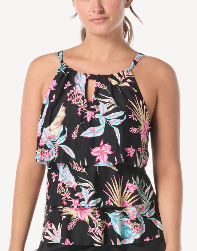 Endless Summer Jaclyn High Neck Tankini Top sold by swimco